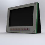 LCD Gehäuse V3-1 mit Folientastatur Ansicht rechts