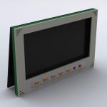 LCD Gehäuse V3-1 mit Folientastatur Ansicht links